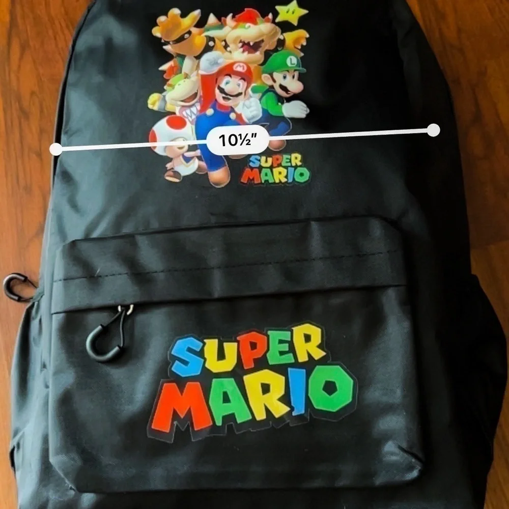 Super Mario Youth Full-sized Backpack NWOT